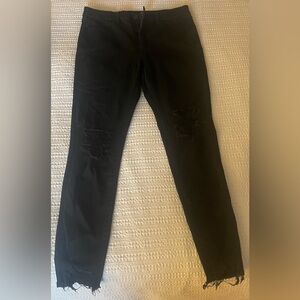 American Eagle Dream Jean Black Ripped Jeans